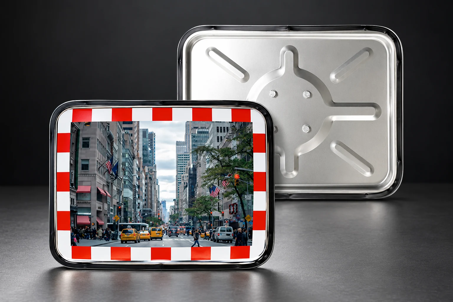 Visual promozionale dello specchio SCE Full Metal, rielaborato dalla fotografia ufficiale